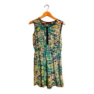 Apt. 9 Tropical Stripped Print Sleeveless Dress Women’s Size Medium